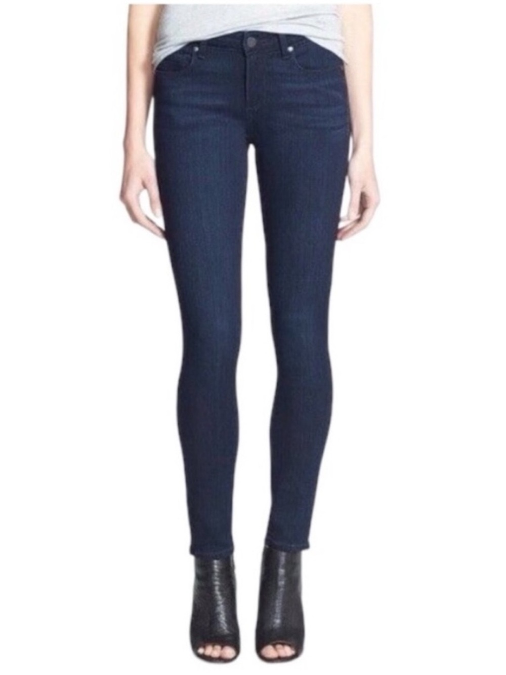 Paige TRANSCEND Verdugo Skinny Ankle Jeans in Holly Wash Size 28